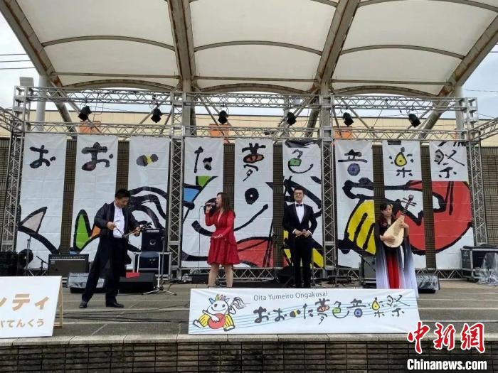 圖為，武漢歌舞劇院參加日本大分市“夢(mèng)色音樂節(jié)” 武漢文旅局供圖