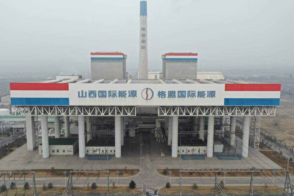 1月27日航拍的山西瑞光熱電有限責(zé)任公司。馮宇 攝
