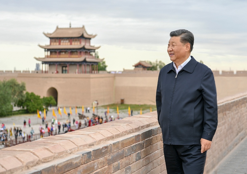 2019年8月20日，習(xí)近平總書記來(lái)到嘉峪關(guān)關(guān)城，登上城樓察看關(guān)城整體面貌，聽(tīng)取河西走廊長(zhǎng)城、關(guān)隘歷史文化情況介紹。