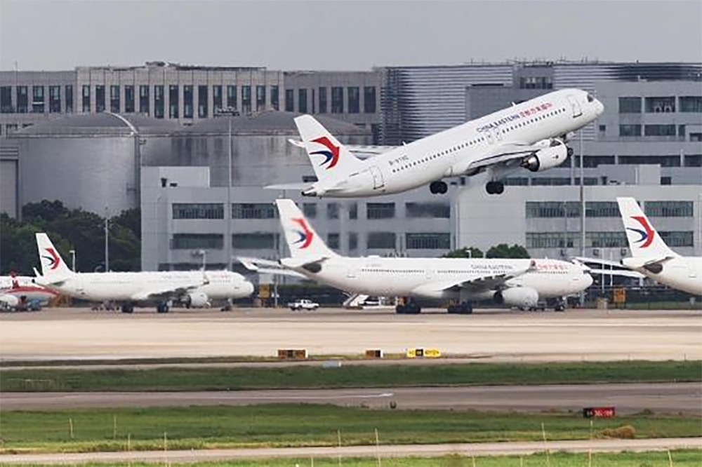 2023年8月2日，東航第二架國產(chǎn)C919大型客機(jī)執(zhí)飛滬蓉空中快線。