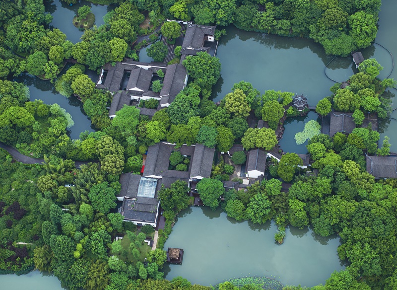 2023年5月11日，浙江杭州，西溪國(guó)家濕地公園。