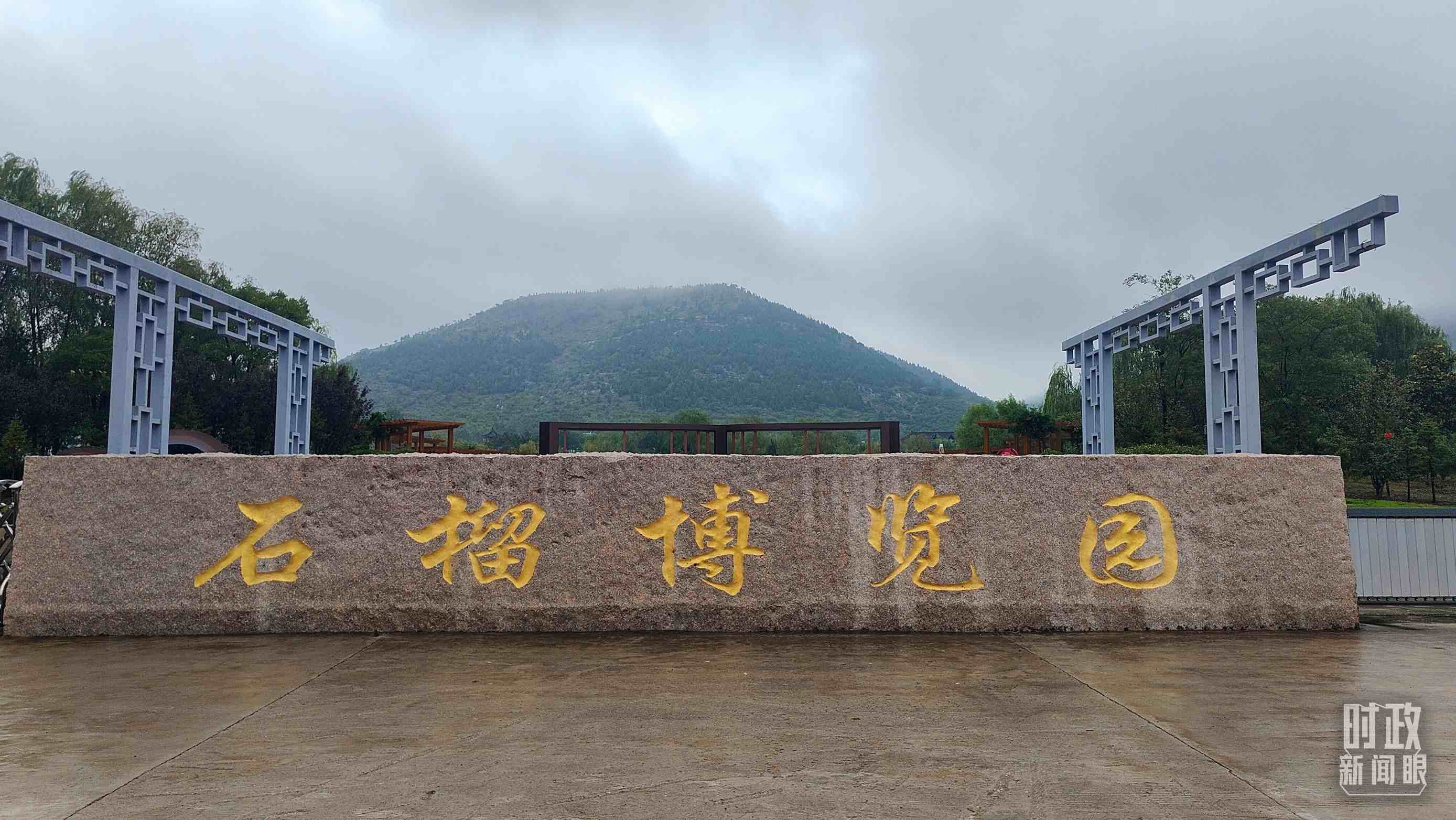 △石榴種質(zhì)資源庫位于石榴博覽園內(nèi)。（總臺央視記者楊立峰拍攝）