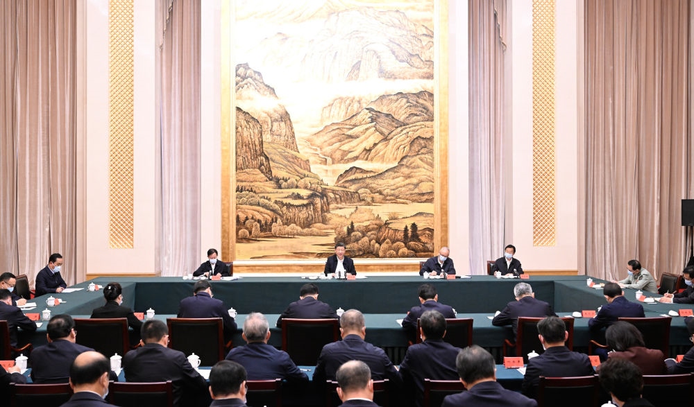  2023年5月17日上午，習近平在西安聽取陜西省委和省政府工作匯報并發(fā)表重要講話。