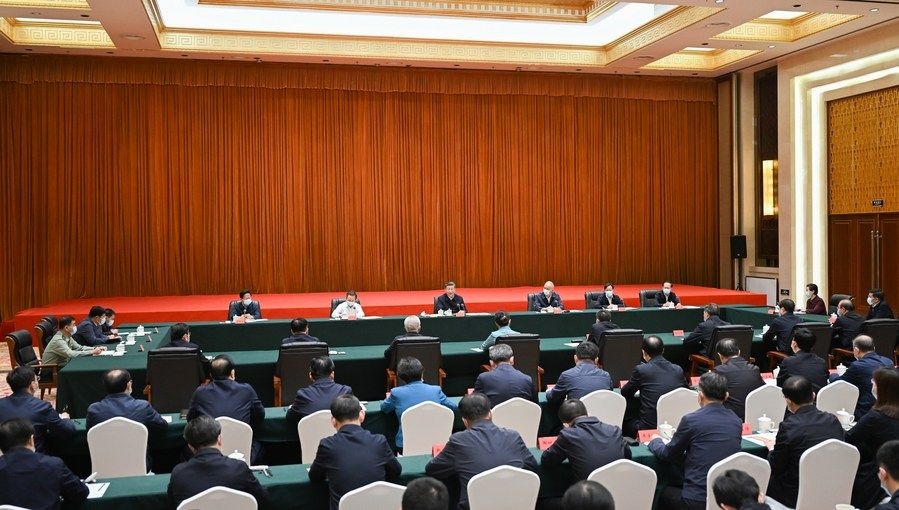  2023年6月8日上午，習近平在呼和浩特聽取內蒙古自治區(qū)黨委和政府工作匯報并發(fā)表重要講話。
