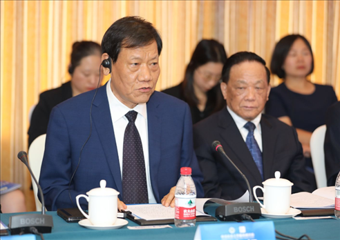 中國社會工作聯(lián)合會會長陳存根致辭。主辦方供圖