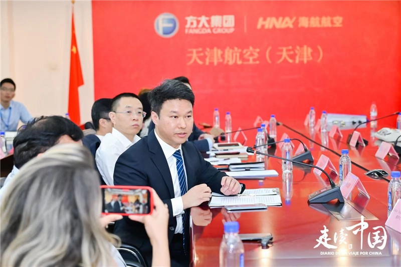 巴航工業(yè)大中華區(qū)商用飛機客戶支援經(jīng)理楊海波。主辦方供圖