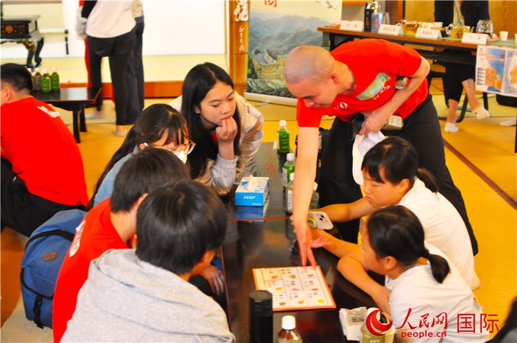 中日青少年聯(lián)歡交流會(huì)現(xiàn)場(chǎng)。人民網(wǎng) 蔣曉辰攝