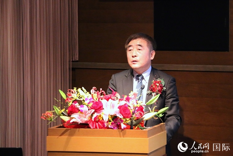 科盟會(huì)長楊克儉發(fā)表致辭。人民網(wǎng) 許可攝