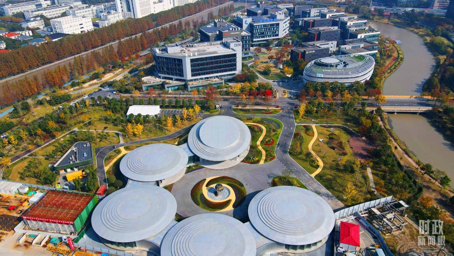 △張江科學(xué)城未來(lái)公園。（總臺(tái)央視記者范凱拍攝）