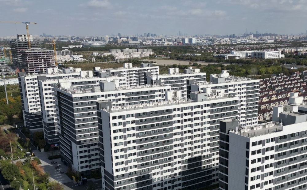 社區(qū)外景（無人機(jī)照片）。