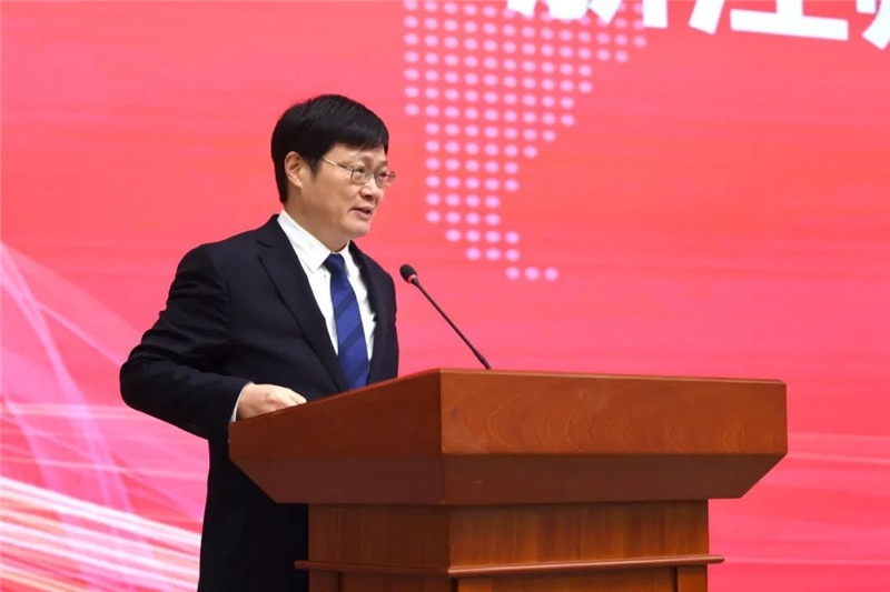 浙江師范大學校長蔣云良主持會議。主辦方供圖
