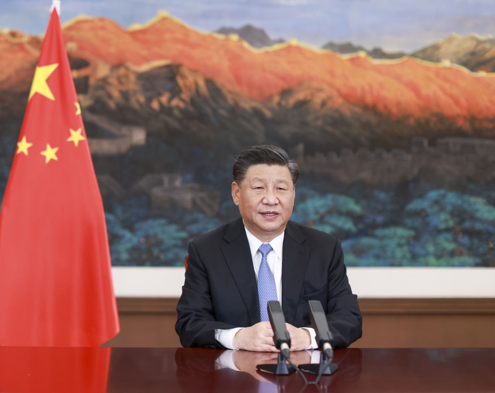 2020年11月27日，習(xí)近平在第十七屆中國－東盟博覽會(huì)和中國－東盟商務(wù)與投資峰會(huì)開幕式上致辭。