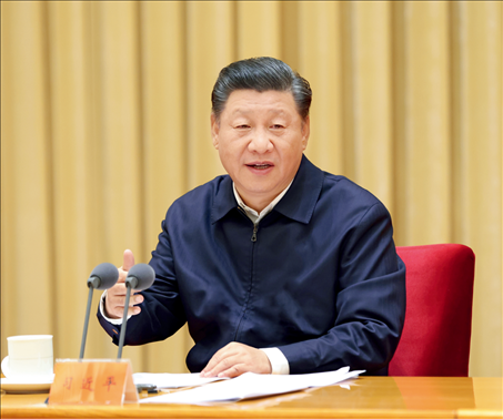 2020年11月16日至17日，中央全面依法治國工作會議在北京召開。中共中央總書記、國家主席、中央軍委主席習(xí)近平出席會議并發(fā)表重要講話。圖/新華社記者 龐興雷 攝