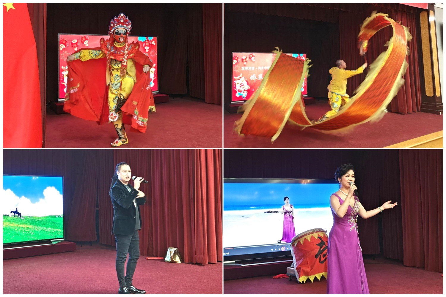 當(dāng)?shù)貎S界知名演員獻(xiàn)上精彩演出。主辦方供圖