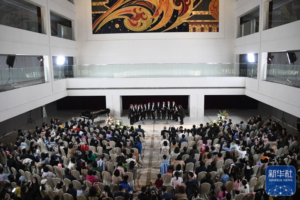 3月21日拍攝的“春暖·金融街韻律專場音樂會”現(xiàn)場。新華社記者 任超 攝