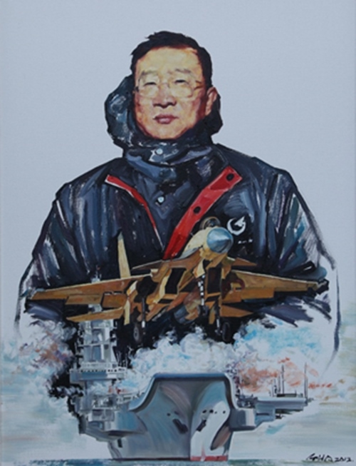 《羅陽(yáng)》油畫。校方供圖