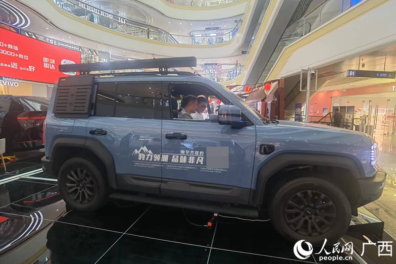 消費(fèi)者在商場選購汽車。人民網(wǎng)記者 陳燕攝