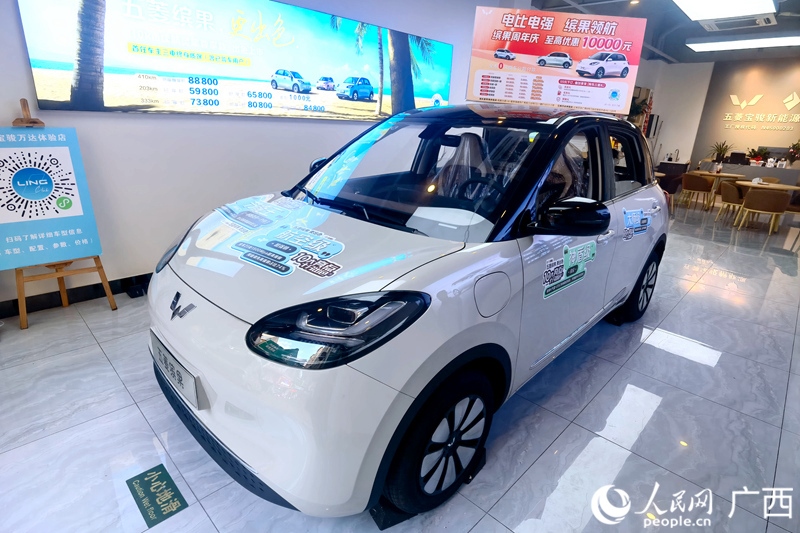 五菱汽車(chē)推出置換補(bǔ)貼。人民網(wǎng)記者 陳燕攝