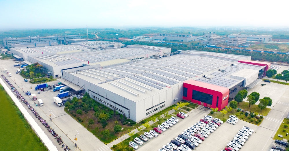 圖為德力西電氣蕪湖工廠（無人機照片）。（德力西集團供圖）
