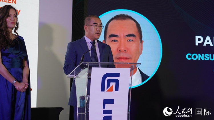 中國(guó)駐約翰內(nèi)斯堡總領(lǐng)事潘慶江發(fā)言致辭。人民網(wǎng) 張茜攝