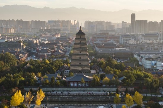 西安大雁塔景色（2023年11月17日攝，無人機(jī)照片）。新華社記者 邵瑞 攝