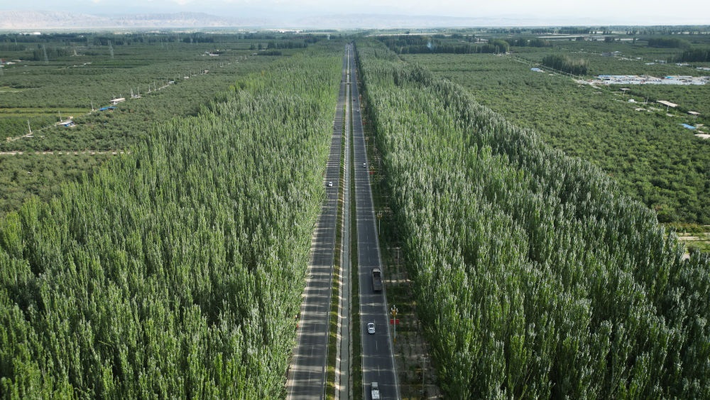 新疆柯柯牙景色（2023年9月1日攝，無人機(jī)照片）。新華社記者 李響 攝
