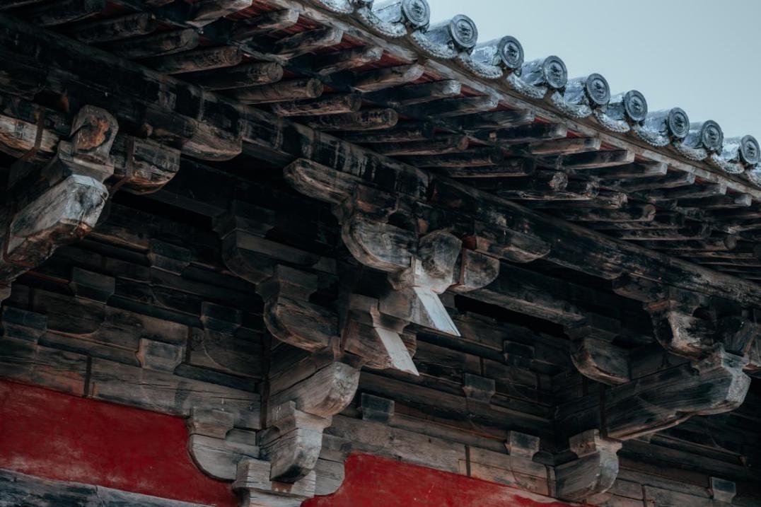 高平市崇明寺古建筑局部。邱活攝