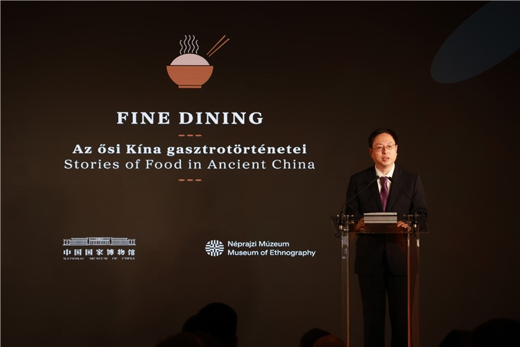 中國國家博物館副館長楊帆致辭。圖片由中國駐匈牙利大使館提供。