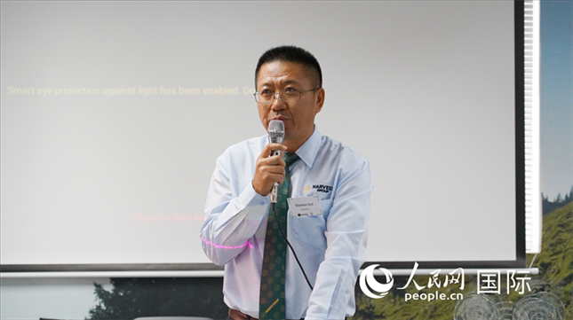 碩豐集團董事長孫曉棟發(fā)言。 人民網(wǎng) 張茜攝