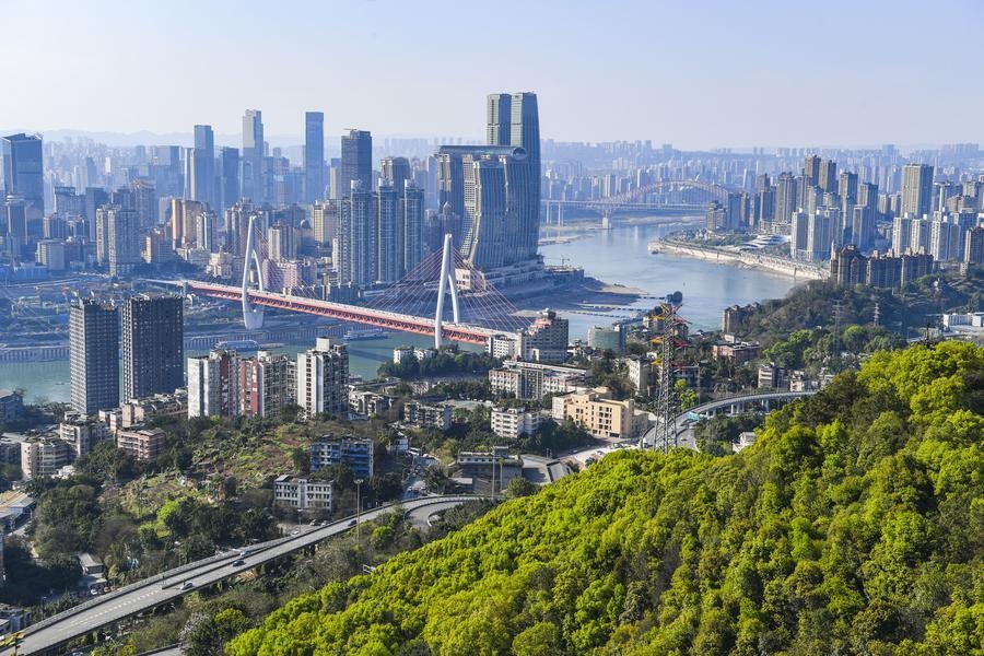 這是2024年3月25日拍攝的重慶城市景象。新華社記者 王全超 攝