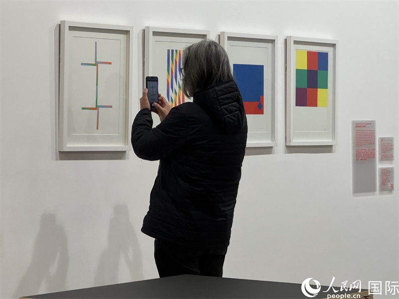 11月8日，觀眾在“瑞士經(jīng)典設(shè)計(jì)展”作品前駐足欣賞。人民網(wǎng) 謝瑩攝 