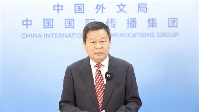 杜占元視頻致辭。主辦方供圖