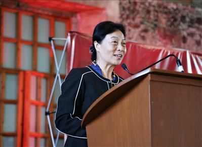 李雅芳作主旨發(fā)言。主辦方供圖