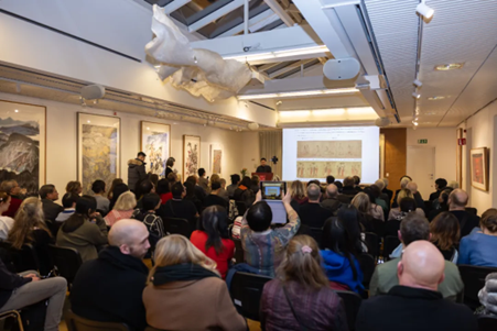 “國際視野下的中國繪畫——中國國家畫院優(yōu)秀作品交流展”。中國駐瑞典大使館供圖