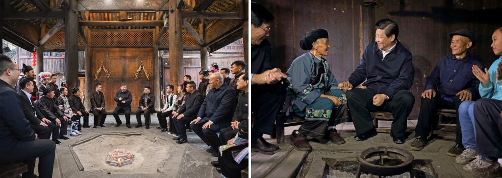 左圖由新華社記者謝環(huán)馳拍攝；右圖由新華社記者蘭紅光拍攝。