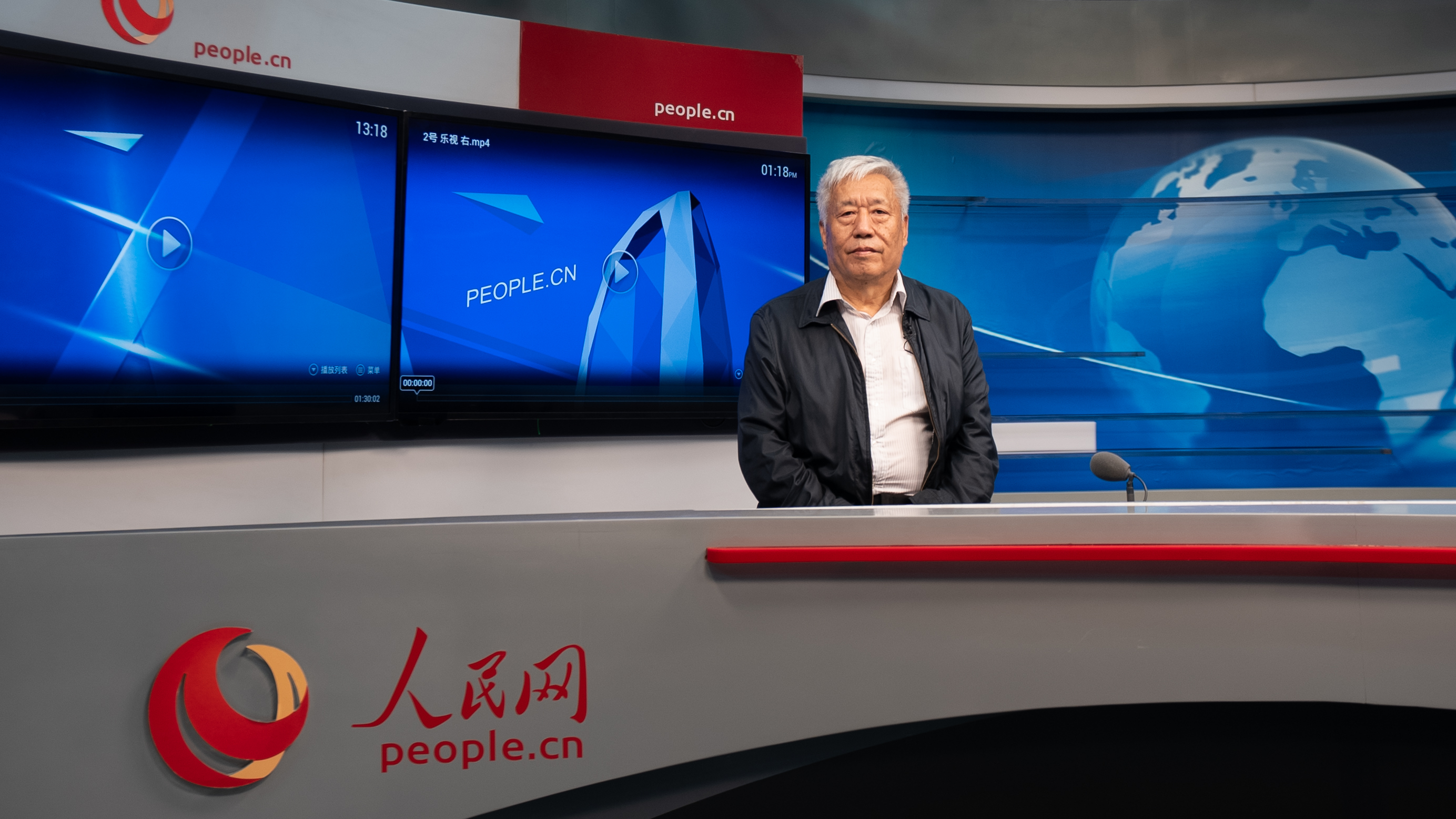 中國地震局地球物理研究所原副所長、研究員高孟潭作客人民網(wǎng)。人民網(wǎng)記者 葛泰佚攝